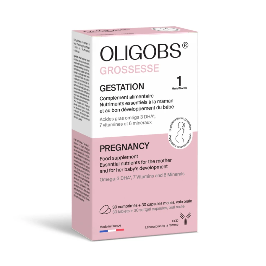 Oligobs Prenatal Omega 3, 30 tablets + 30 capsules, Laboratoire CCD