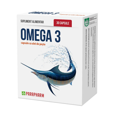 Omega 3 met visolie, 500mg, 30 capsules, Parapharm