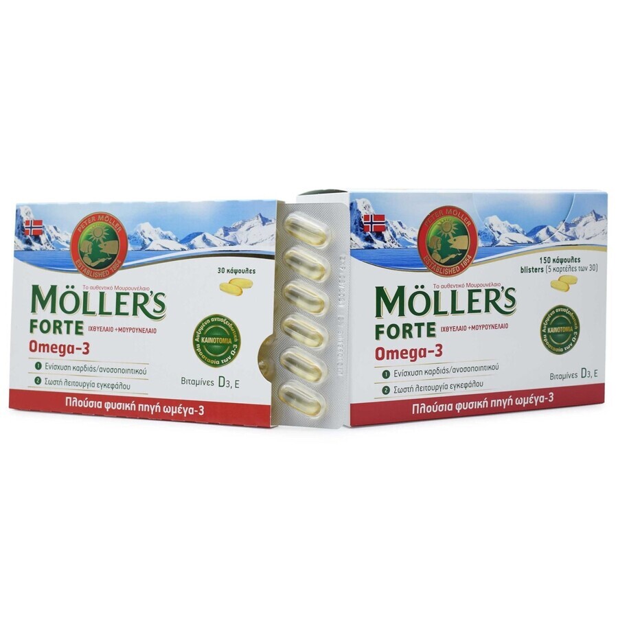 Omega 3 Forte, 150 capsules, Möller's