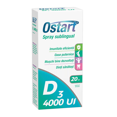 Ostart D3 4000IU, sublinguale spray, 20 ml, Fiterman