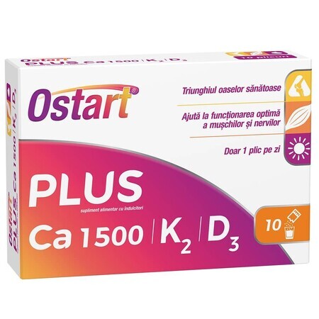 Ostart Plus Ca 1500 + K2 + D3, 10 bustine, Fiterman