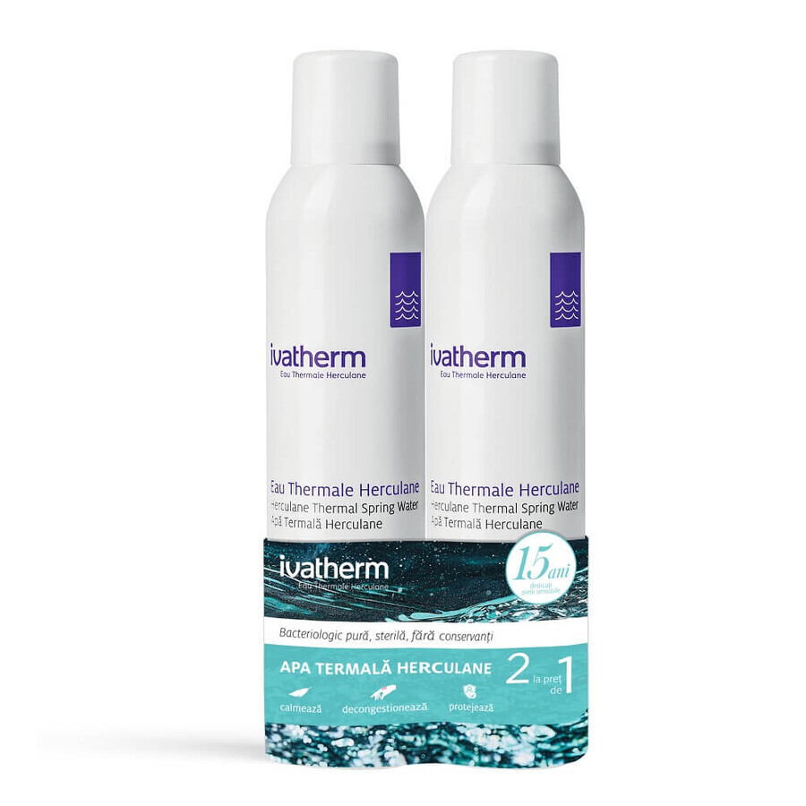 Herculane thermaal water spray pakket, 200 ml + 200 ml, Ivatherm