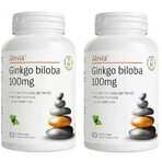 Confezione Ginkgo Biloba 100 mg, 60 + 60 compresse, Alevia