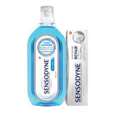 Sensodyne Repair &amp; Protect Whitening Toothpaste Pack, 75 ml + Sensodyne Sensitivity Protection Mouthwash, 500 ml, Gsk