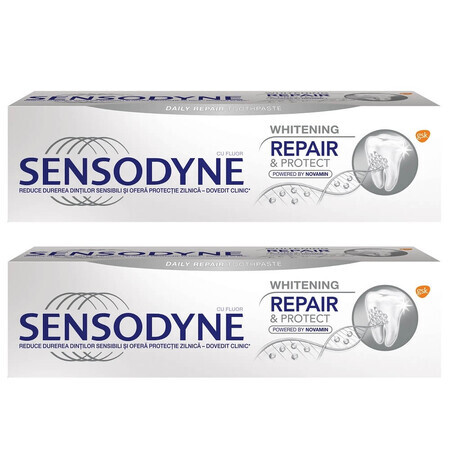 Sensodyne Whitening Repair &amp; Protect Tandpasta Pack, 75 ml + 75 ml, Gsk