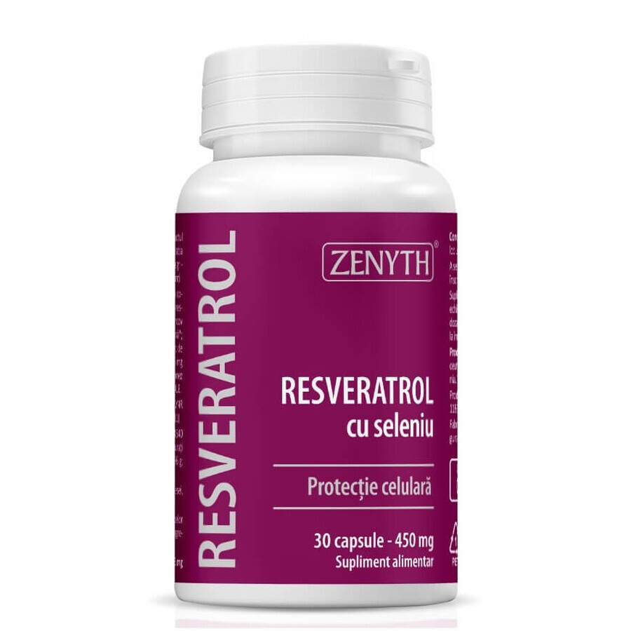 Resvératrol et sélénium, 30+30 gélules, Zenyth