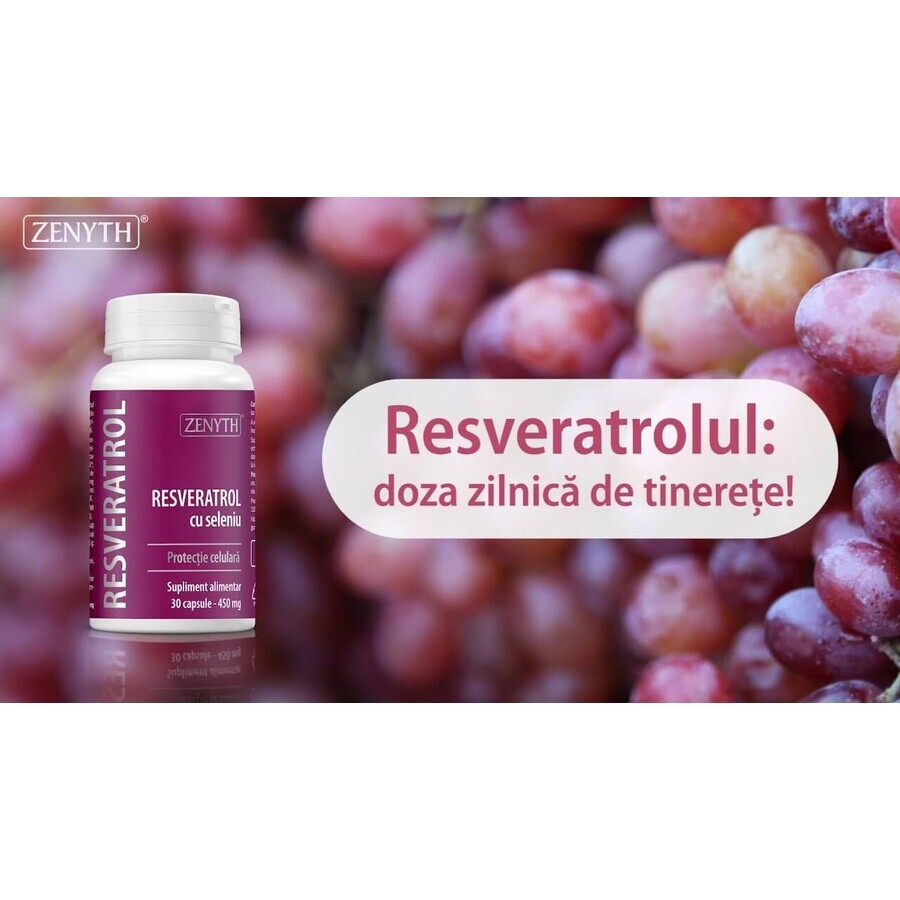 Pachet Resveratrol cu seleniu, 30+30 capsule, Zenyth