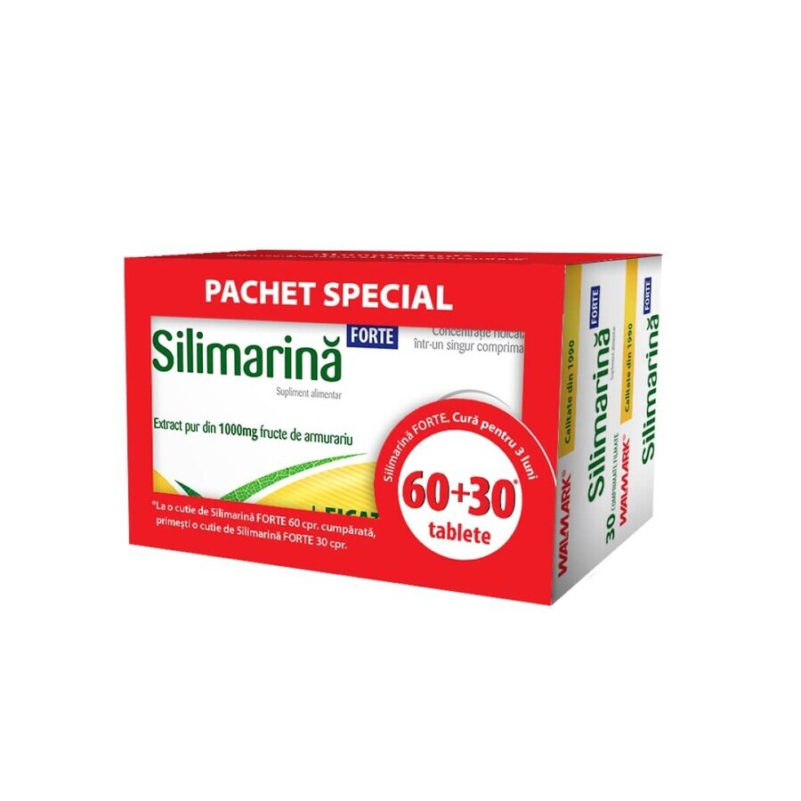 Silimarin Forte Packung, 60 + 30 Tabletten, Walmark