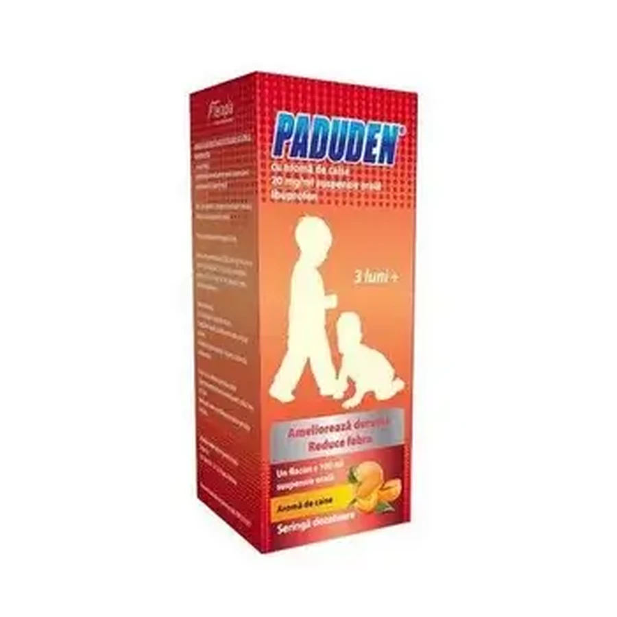 Paduden abrikoos-gearomatiseerde orale suspensie 20 mg/ml, 100 ml, Therapy