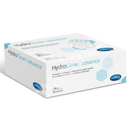 Apósito activado para terapia húmeda HydroClean Advance 4 cm (609762), 10 piezas, Hartmann