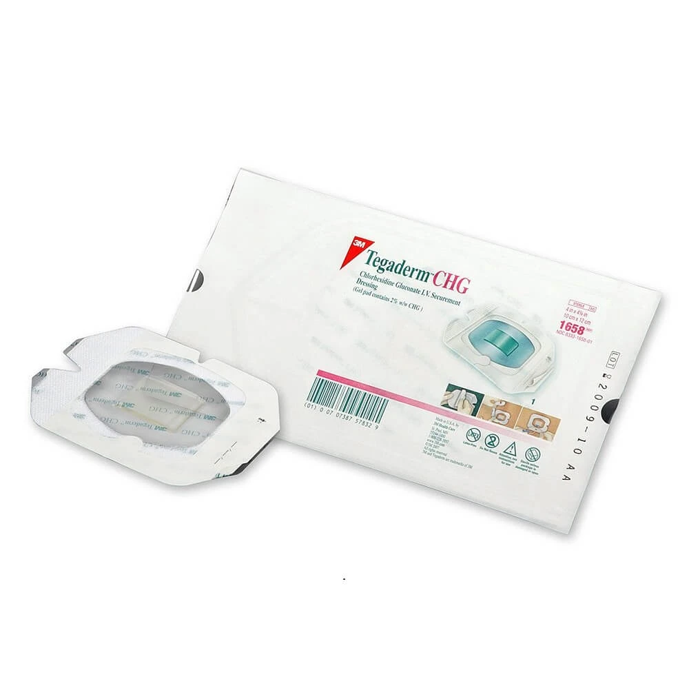 Tegaderm CHG katheter fixatieverband 10cm x 12cm (1658R), 1 stuk, 3M