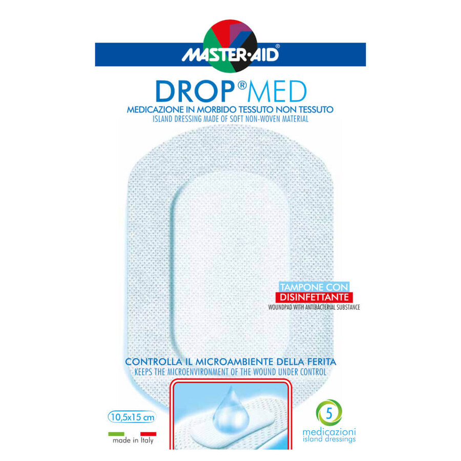 Postoperatief verband Drop Med 10,5x15 cm, 5 stuks, Pietrasanta Pharma