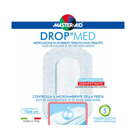 Postoperatief verband Drop Med 10x6 cm, 5 stuks, Pietrasanta Pharma