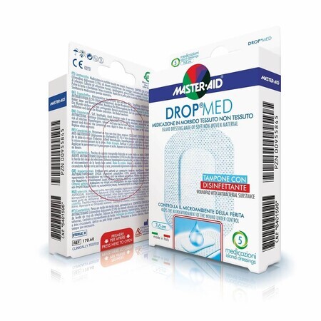 Pansament postoperator Drop Med 7x5 cm, 5 bucati, Pietrasanta Pharma