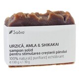 Solid shampoo for stimulating hair growth with nettle, amla and shikakai, 130 g, Sabio