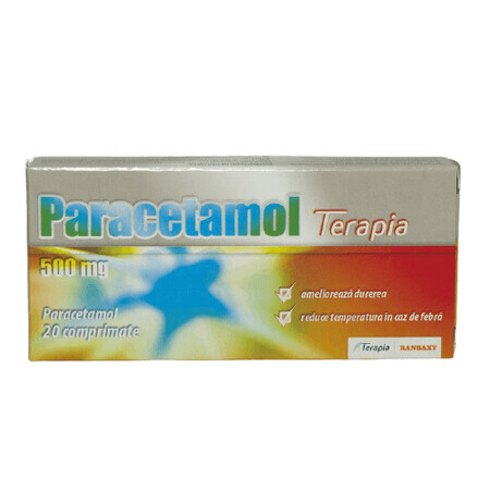 Paracetamol 500 mg, 20 comprimate, Terapia