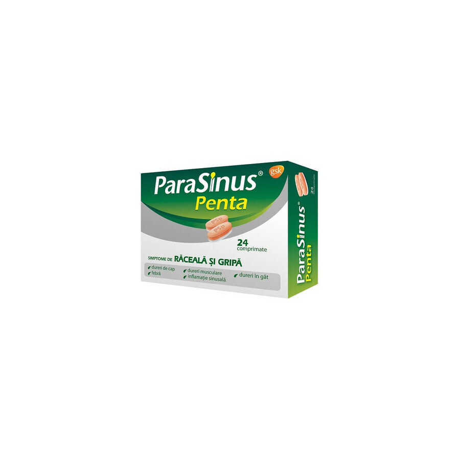 Parasinus Penta, 24 tabletten, Gsk