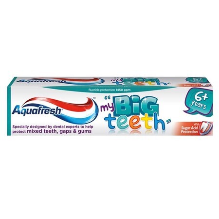 Tandpasta +6 jaar My Big Teeth Aquafresh, 50 ml, Gsk