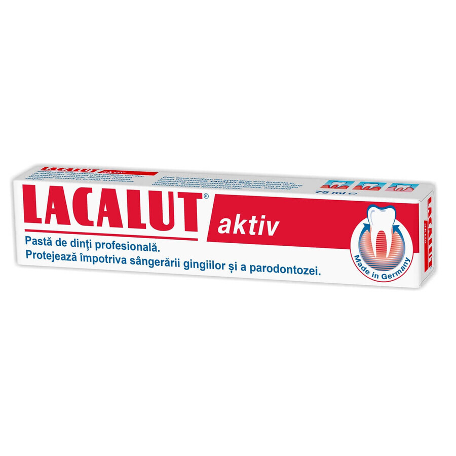 Toothpaste Lacalut Aktiv, 75 ml, Theiss Naturwaren