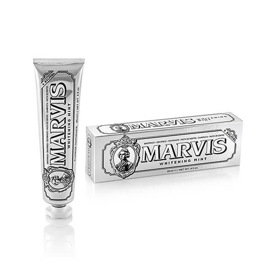 Dentifrice à effet blanchissant pour l'émail des dents Menthe Marvis, 85 ml, Ludovico Martelli