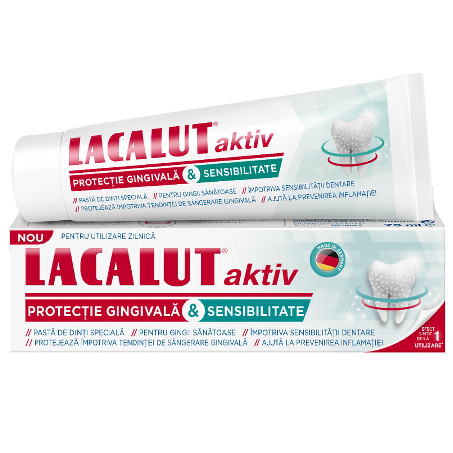 Tandpasta Lacalut Aktiv Sensitivity, 75 ml, Theiss Naturwaren