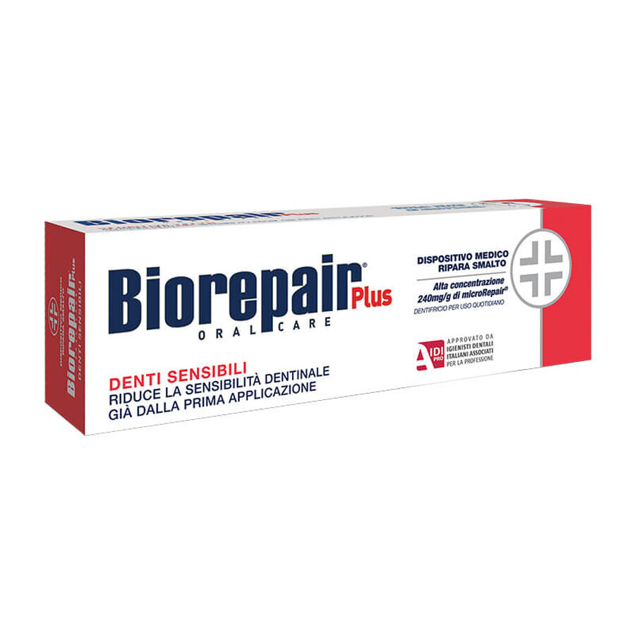 Biorepair Plus Sensitive Toothpaste, 75 ml, Coswell