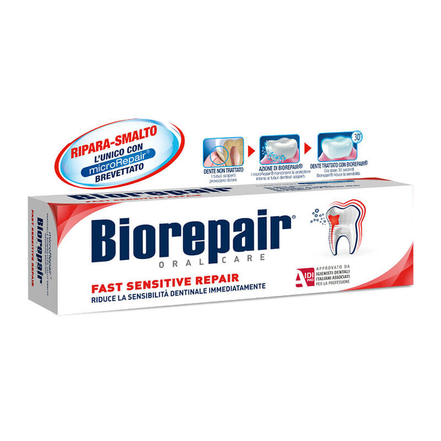 Biorepair Fast Sensitive Repair Toothpaste, 75 ml, Coswell