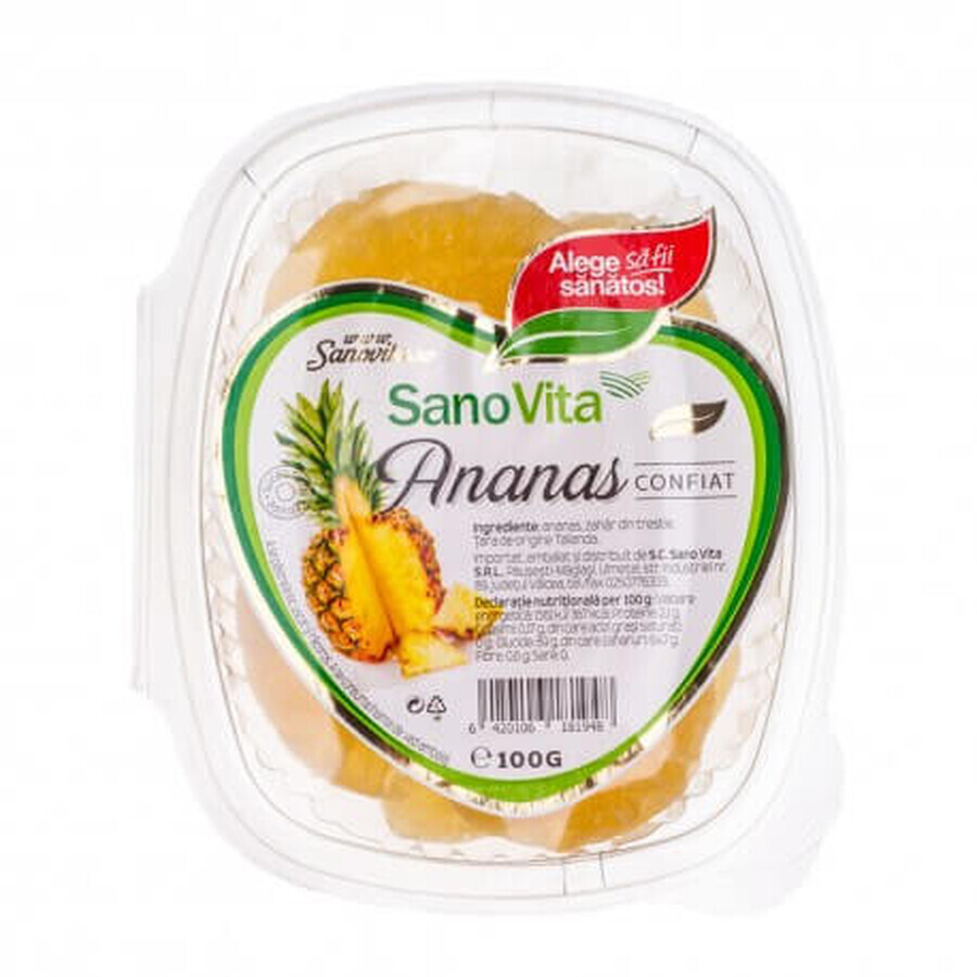 Kandierte Ananas, 100 g, Sanovita