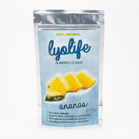 LyoLife freeze-dried pineapple, 30 g, Lifesense