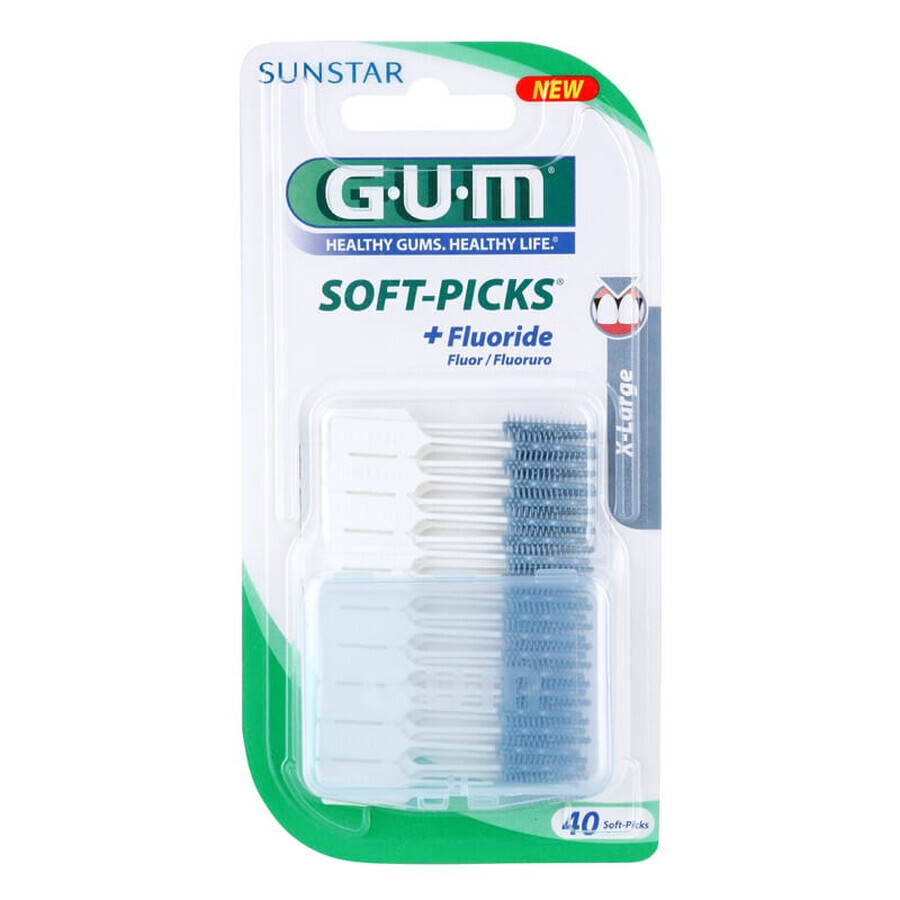 Perii interdentare Soft-Picks foarte mare, 40 bucăți, Sunstar Gum