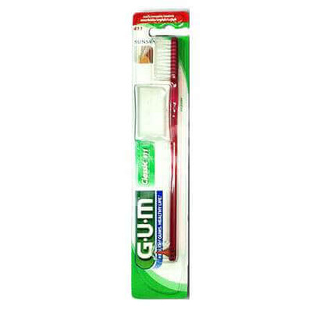 GUM Spazzolino 411 Denti Morbido Regolare 1 Pezzo