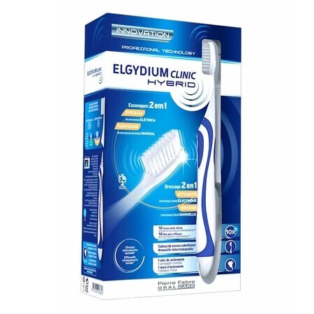 Brosse à dents hybride 2 en 1, Elgydium