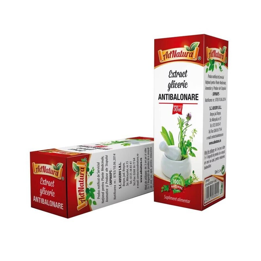 Estratto glicerico antigonfiore, 50 ml, AdNatura