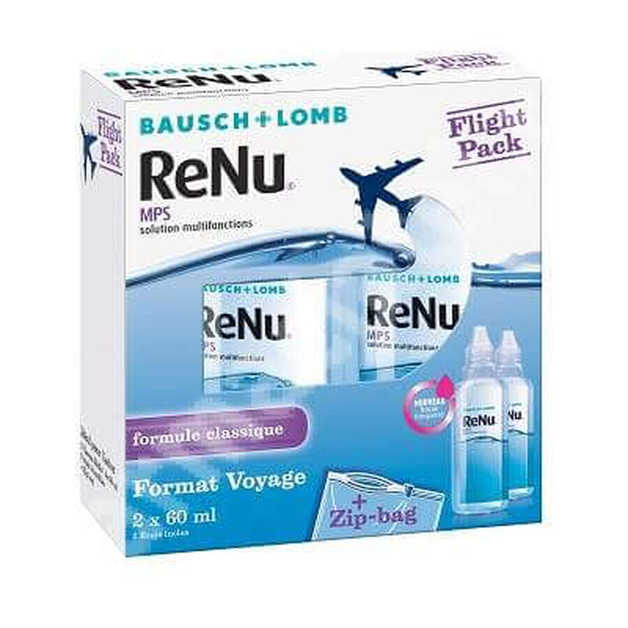 Renu MultiPlus Kontaktlinsen-Desinfektionstropfen, 2x60 ml, Bausch Lomb