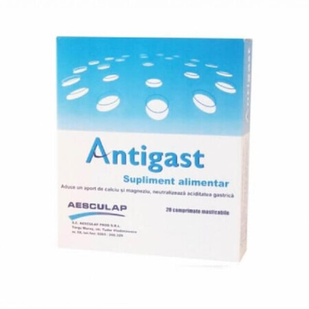 Antigast, 20 kauwtabletten, Aesculap