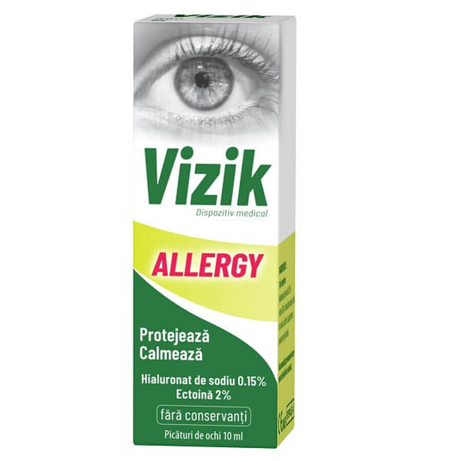 Picaturi pentru ochi Vizik Allergy, 10 ml, Zdrovit