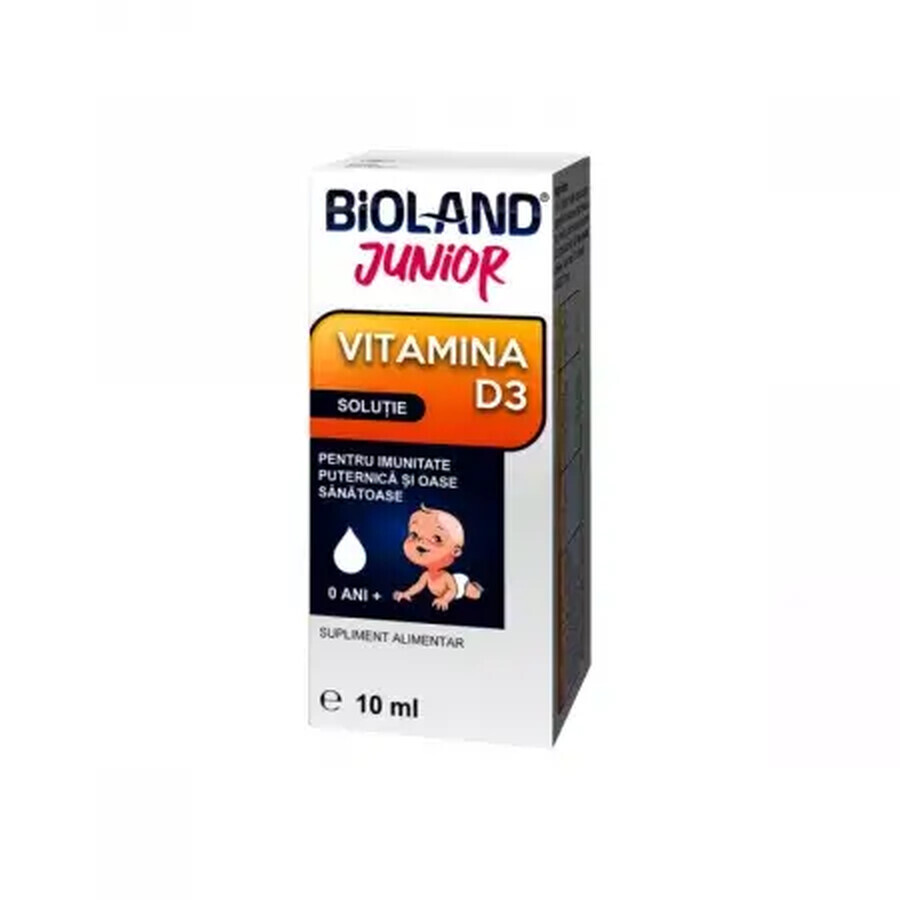 Drops oral solution Vitamin D3 Bioland Junior, 10 ml, Biofarm