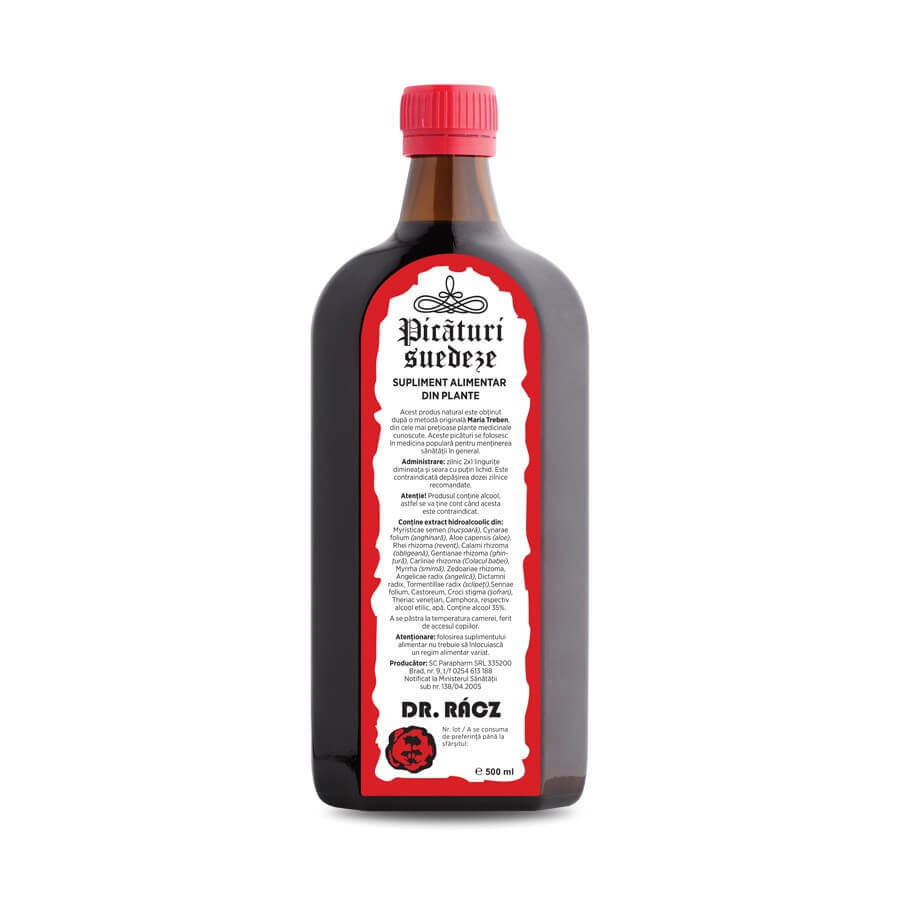 Picături Suedeze Dr Racz, 500 ml, Parapharm