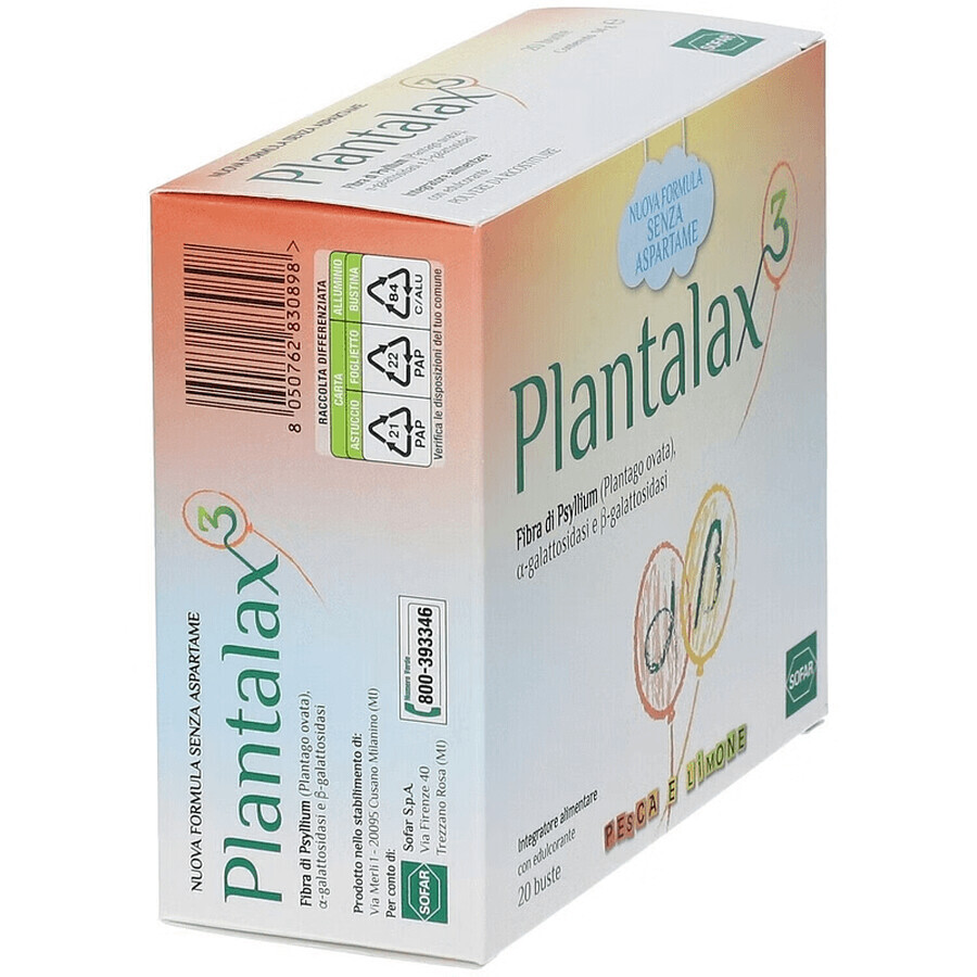 Plantalax 3, 20 sachets, Sofar