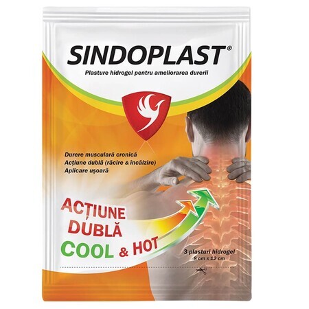 Sindoplast Hydrogel Schmerzlinderungspflaster, 3 Stück, Fiterman Pharma