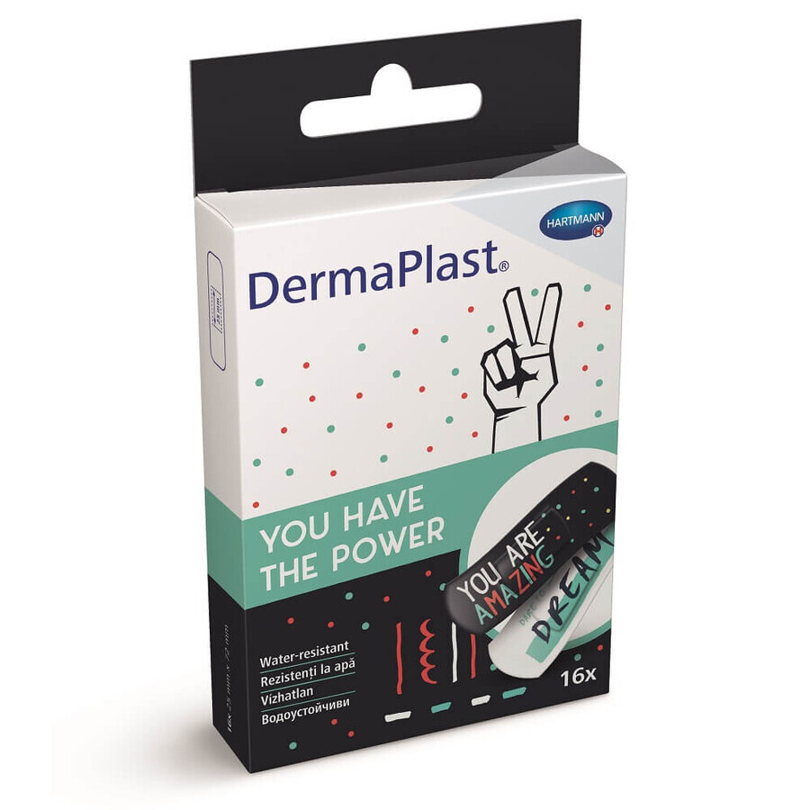 Patchs imperméables DermaPlast Power (535645), 16 pièces, Hartmann