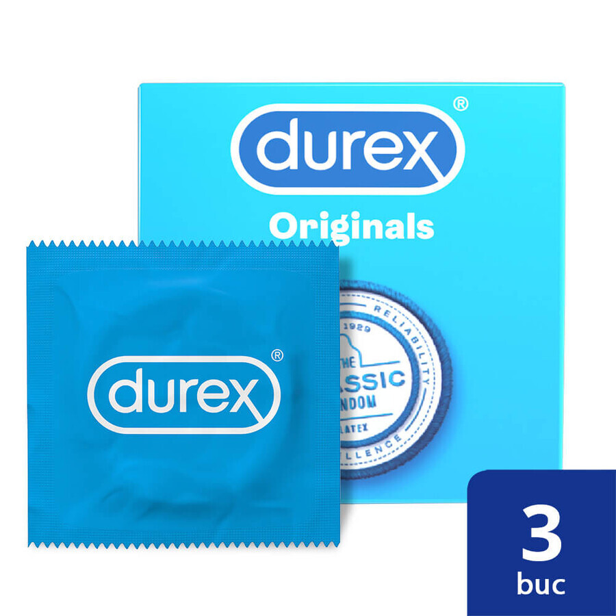 Préservatif Classic, 3 pièces, Durex