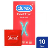 Preservativi Feel Thin Slim Fit, 10 pezzi, Durex