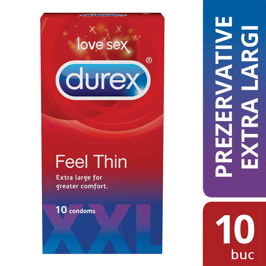 Condoom Feel Thin XXL, 10 stuks, Durex