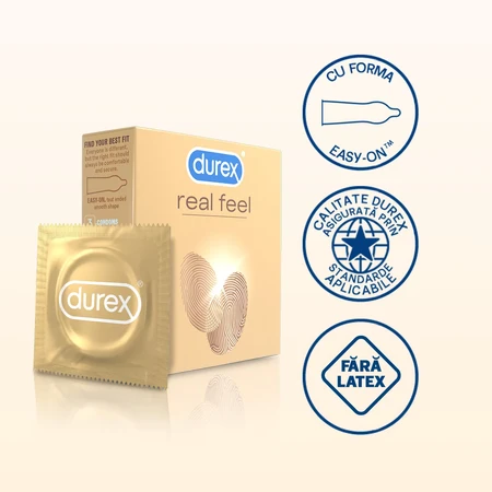Kondom Real Feel, 3 Stück, Durex