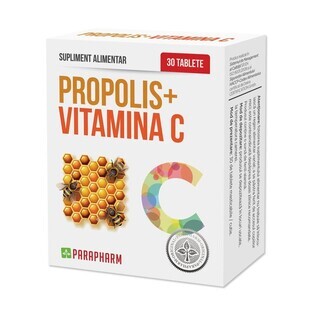 Propolis + Vitamin C, 30 tablets, Parapharm