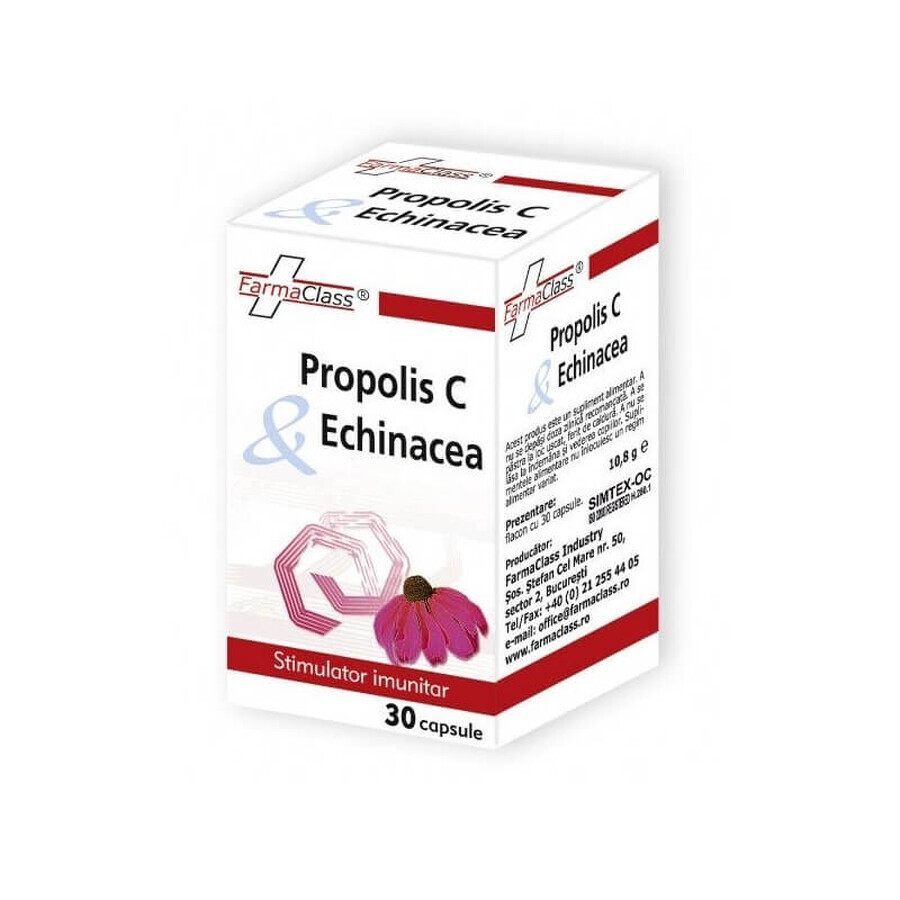 Propoli C con Echinacea, 30 capsule, FarmaClass