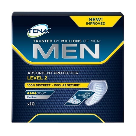 Protection absorbante Hommes Niveau 2 (750796), 10 pièces, Tena