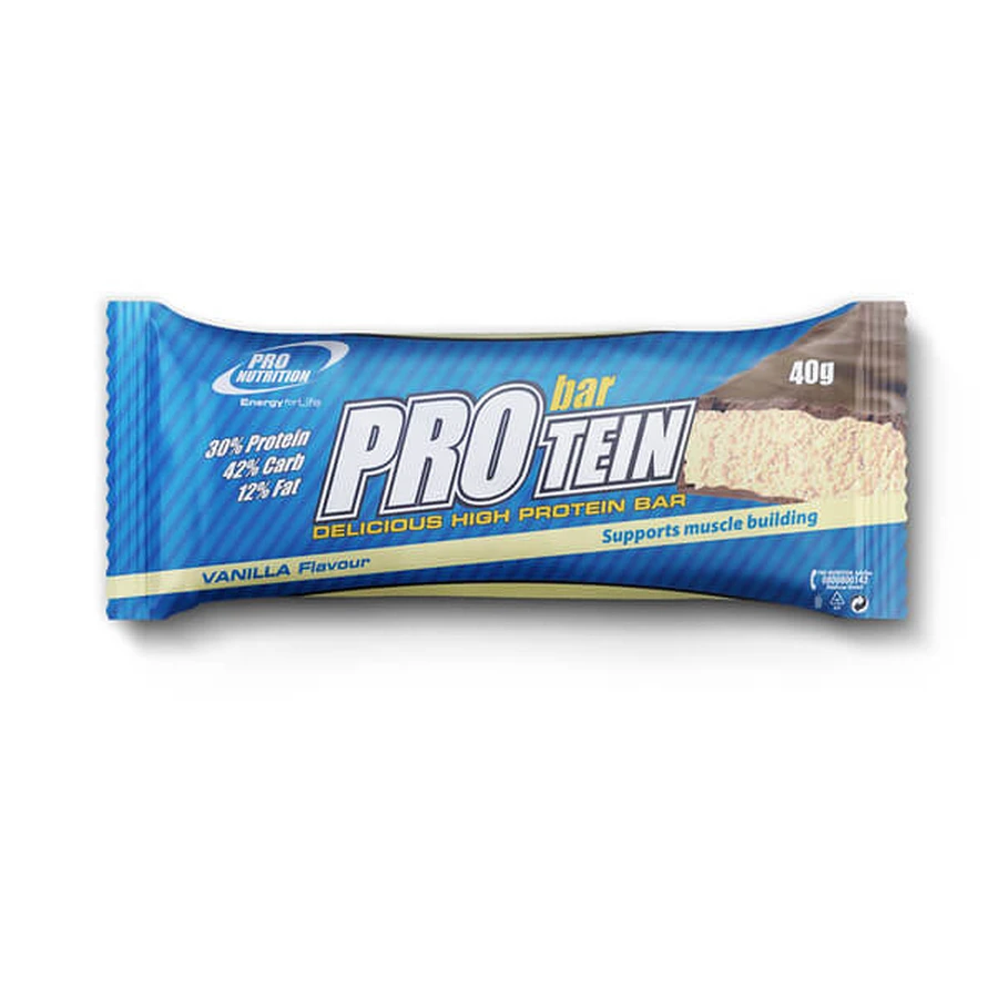 Barrita de proteínas con sabor a vainilla, 40 g, Pro Nutrition