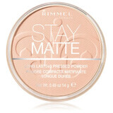 Pudra compacta Stay Matte 002, 14 g, Rimmel London